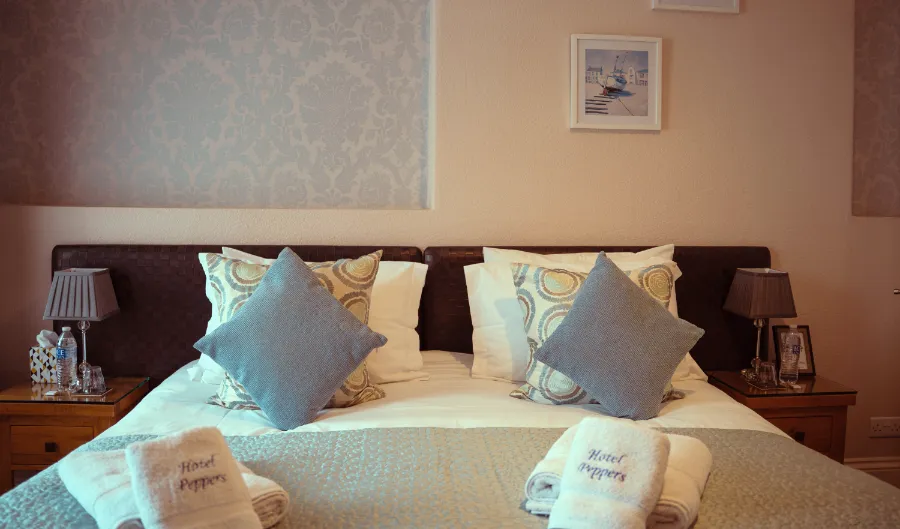 Double room with super king bed and balcony